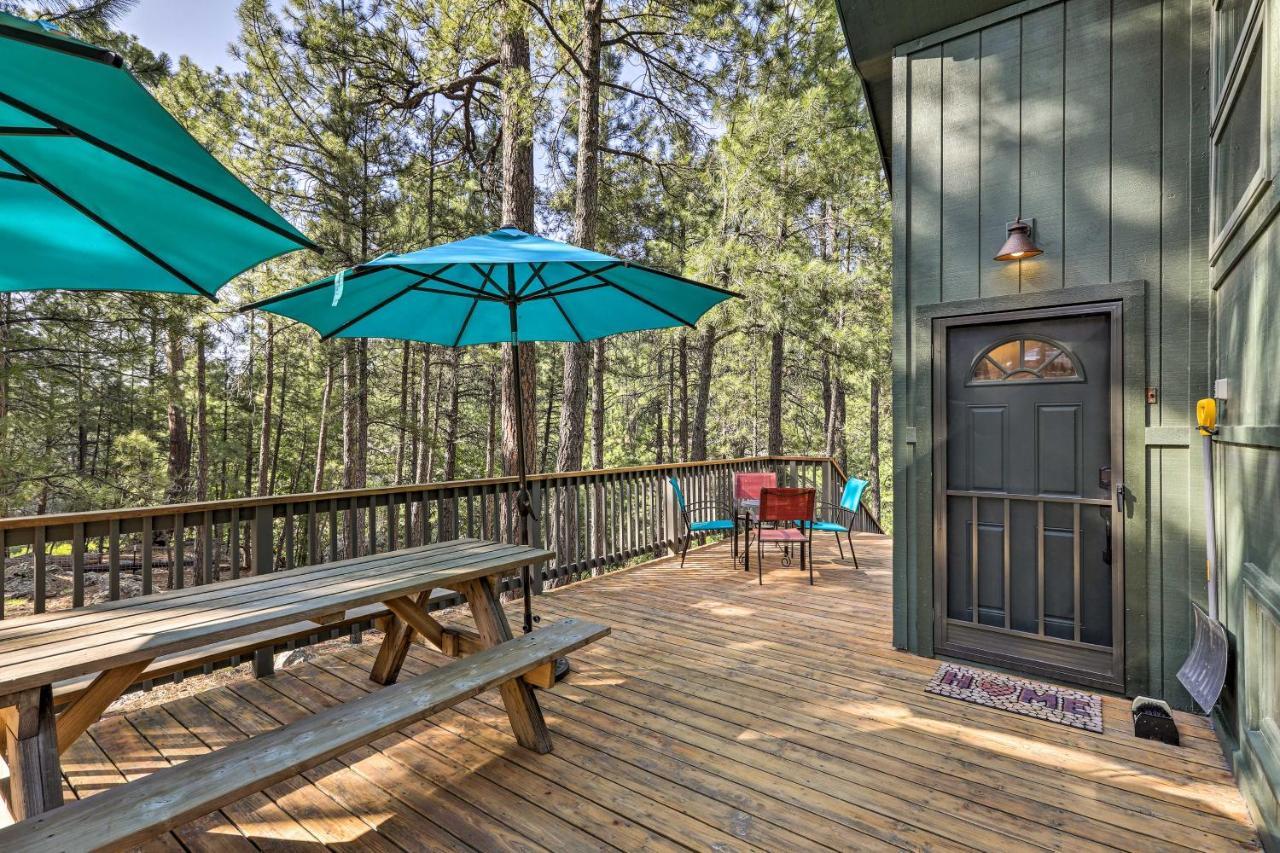 Woodsy Flagstaff Hideaway With Deck And Sunroom! Mountainaire Exteriér fotografie